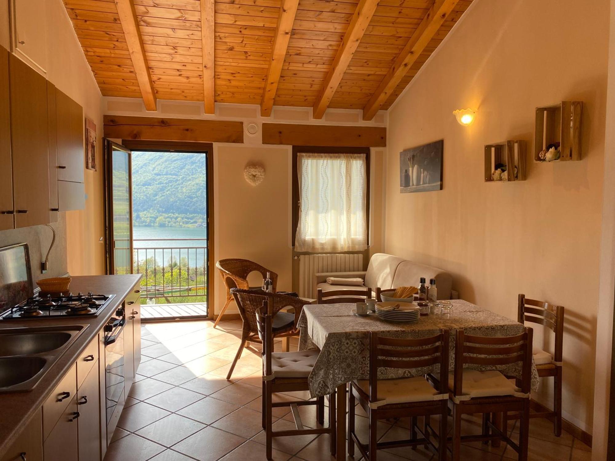 Casa Carla, Bis 4 Personen, Garten, Balkon Mit Blick Auf Den See Und Die Berge Crone Eksteriør bilde