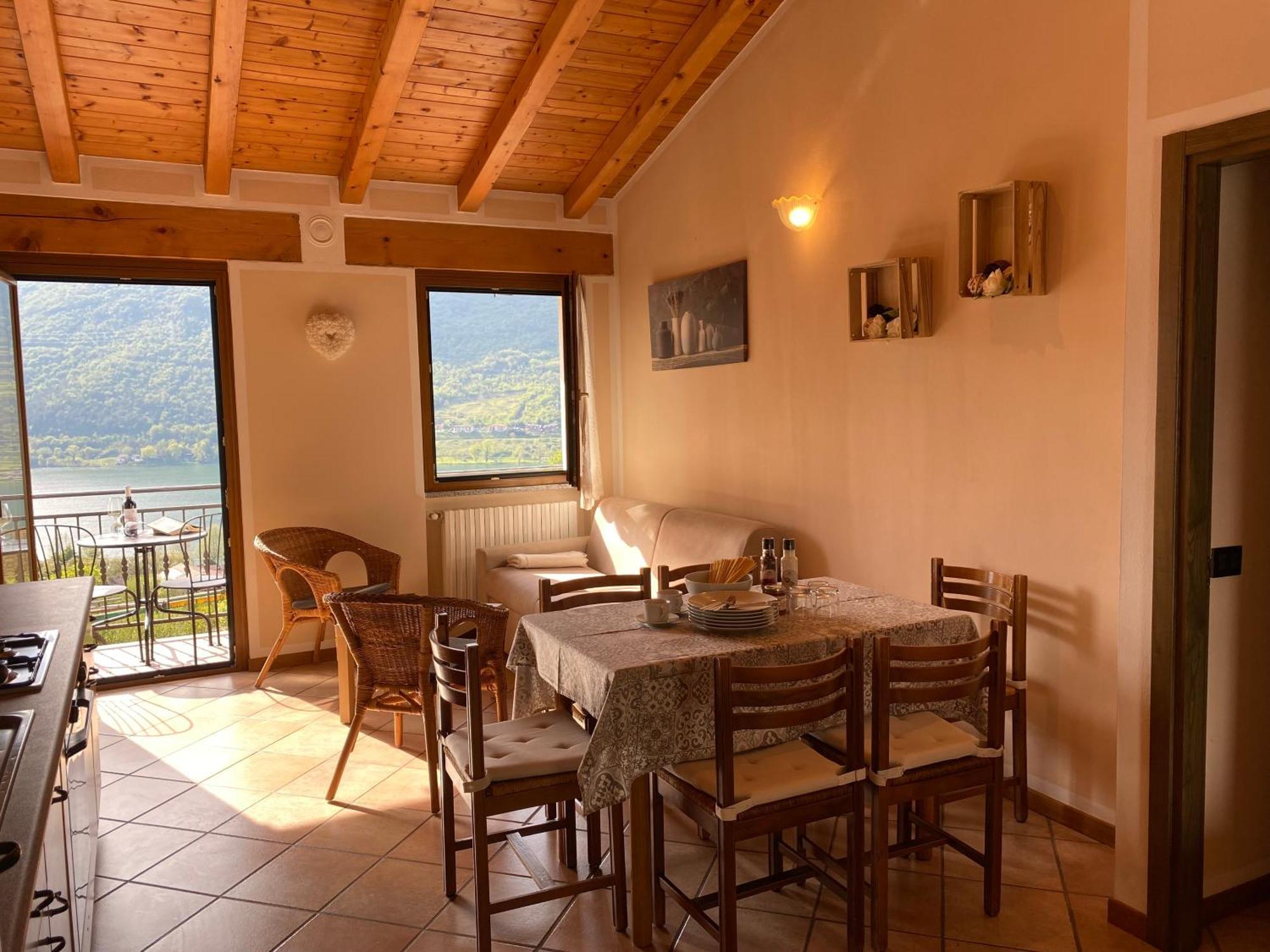 Casa Carla, Bis 4 Personen, Garten, Balkon Mit Blick Auf Den See Und Die Berge Crone Eksteriør bilde